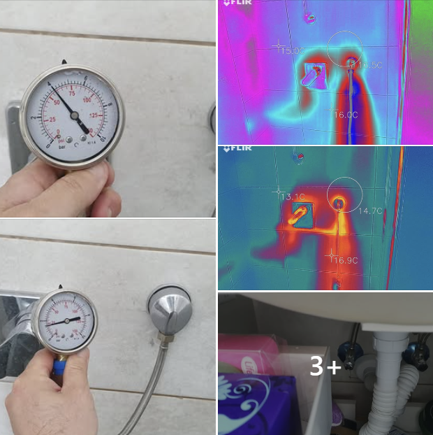 לחץ מים ותרמוגרפיה